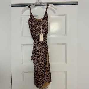 Brand new Hutch knee length leopard print dress. Size 4